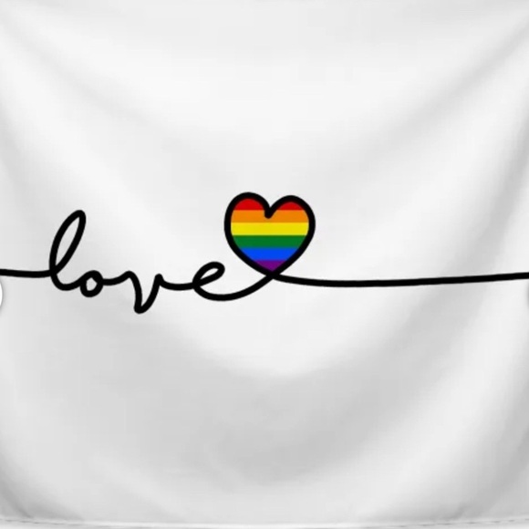 Love is Love heart wall tapestry new. - Picture 4 of 4